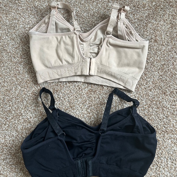 Maternity KINDRED BRAVELY NURSING BRAS*Bundle of 2*Medium/Busty*Black & Nude - Picture 2 of 12